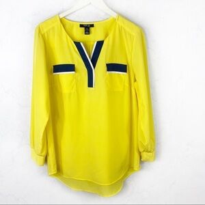 [Style & Co] Yellow Long Sleeve Blouse